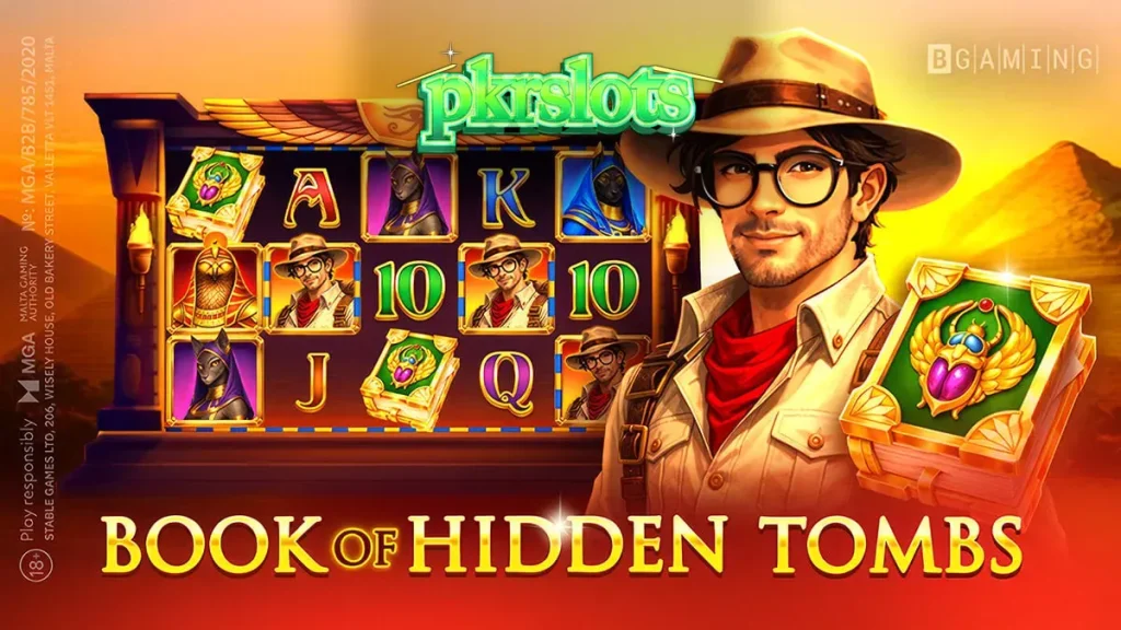 Book of Hidden Tombs سلاٹ گیم کا ایک منظر